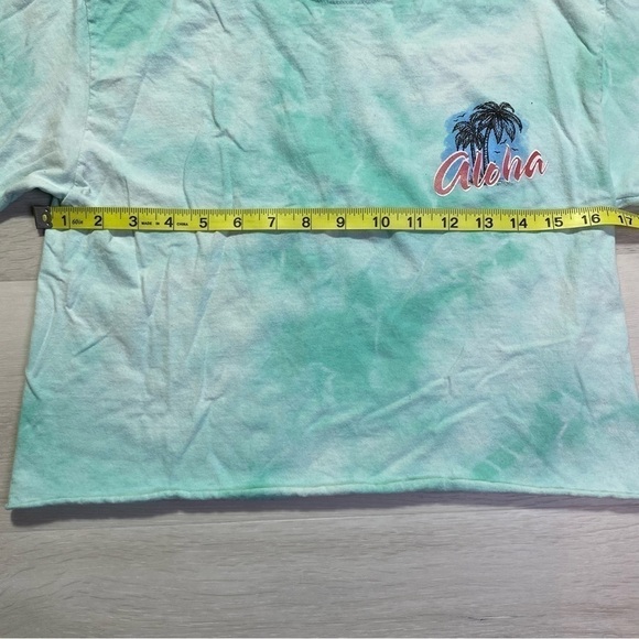 Disney Lilo & Stitch Aloha Hand Cropped the Dye Graphic T-Shirt, Small - Picture 6 of 6